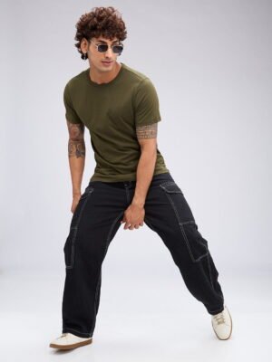 Zulx Plain Polo T-Shirt for Men – Cotton, Multiple Colors