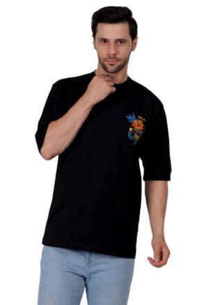 Men's Drop Shoulder T-Shirt - White, Dark Pista, Lavender