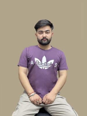 Men's Branded Printed T-Shirt Round Neck Half Sleeve